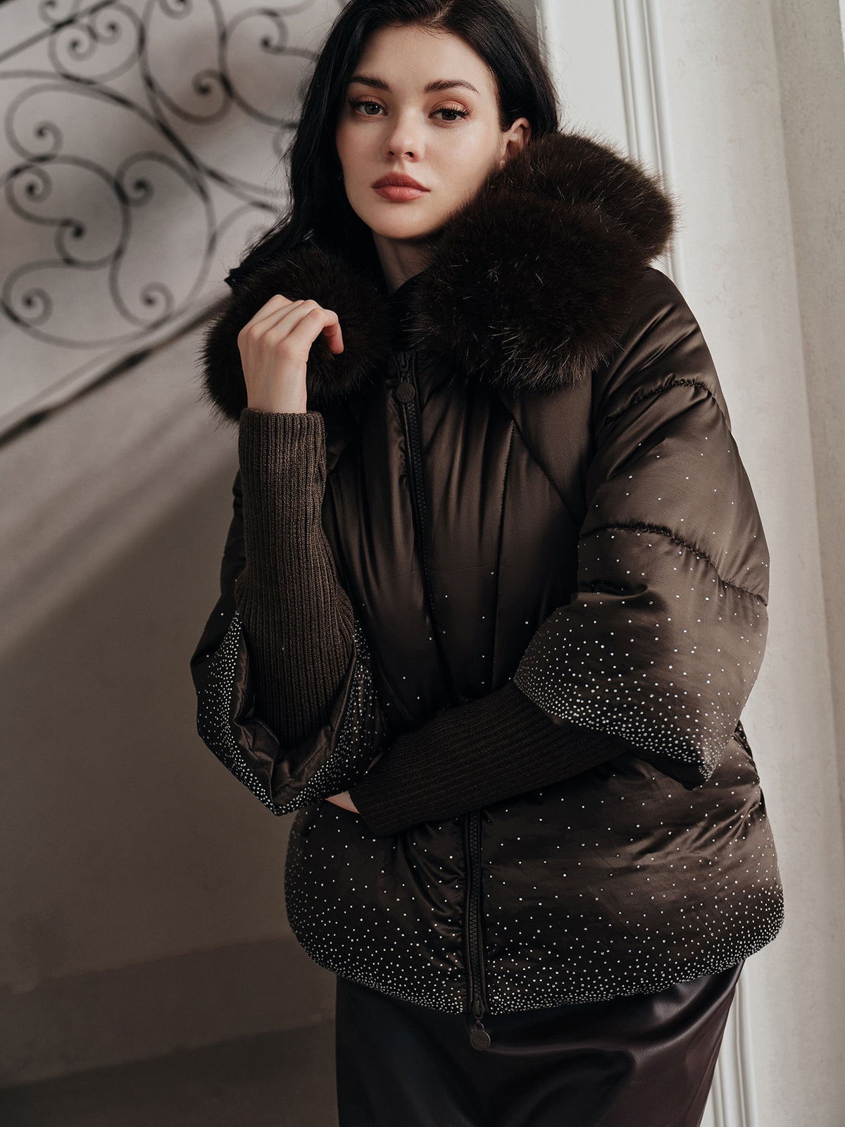 Orise | Tie-Dye Hooded Puffer Coat