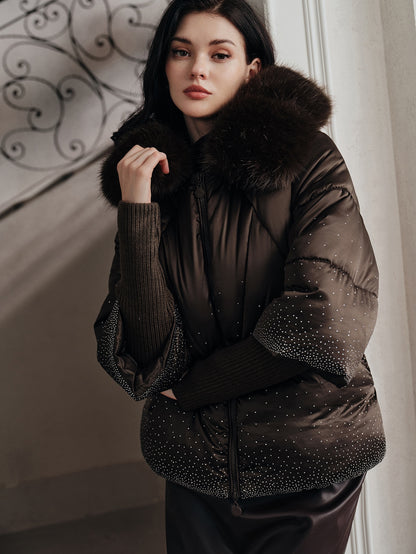 Orise | Tie-Dye Hooded Puffer Coat