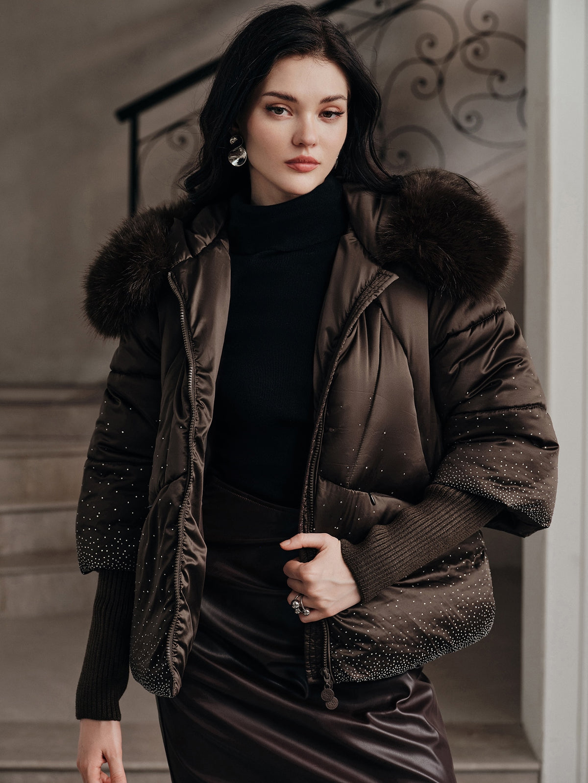 Orise | Tie-Dye Hooded Puffer Coat