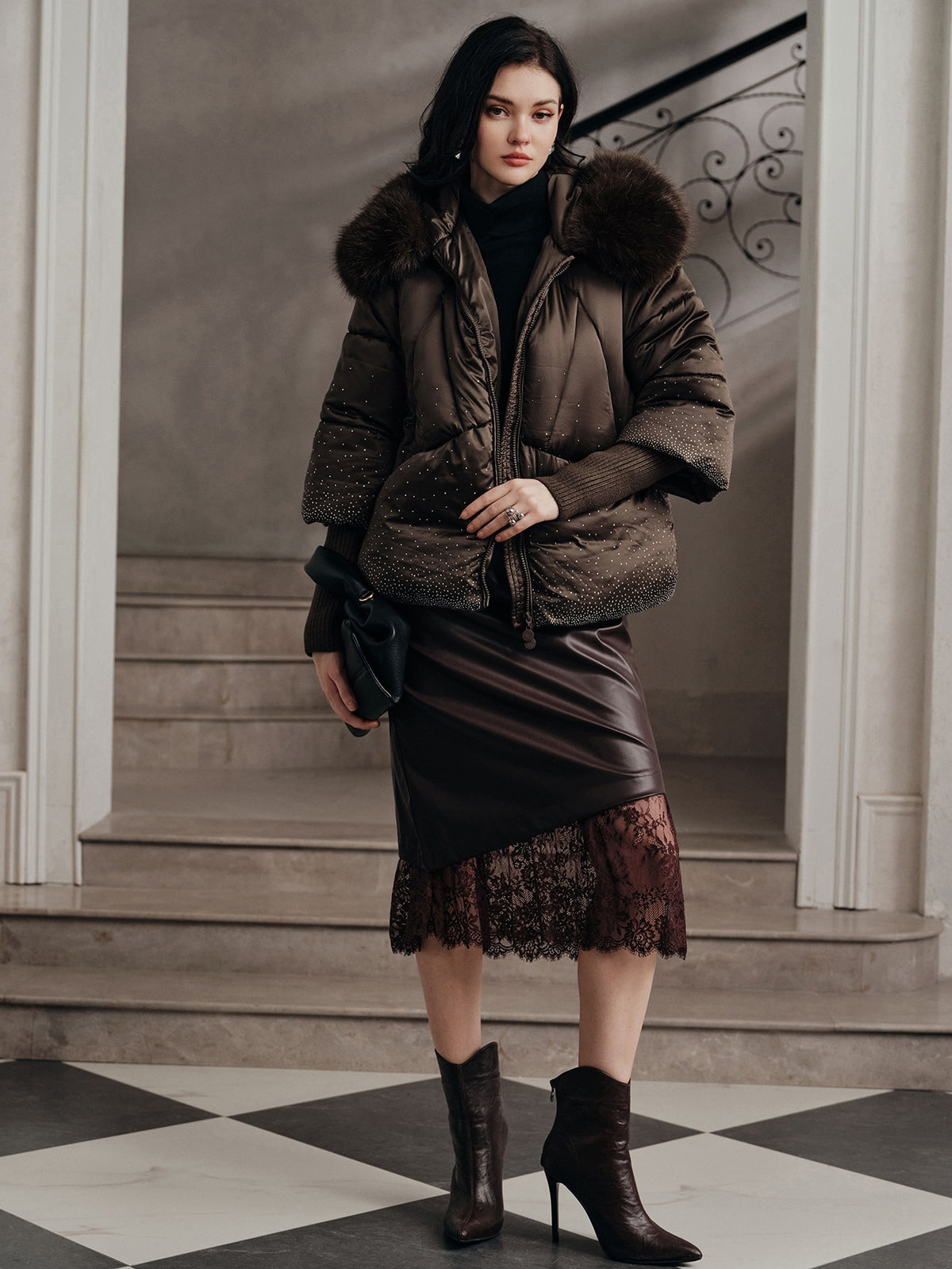 Orise | Tie-Dye Hooded Puffer Coat