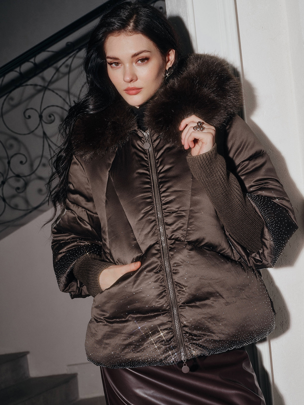 Orise | Tie-Dye Hooded Puffer Coat