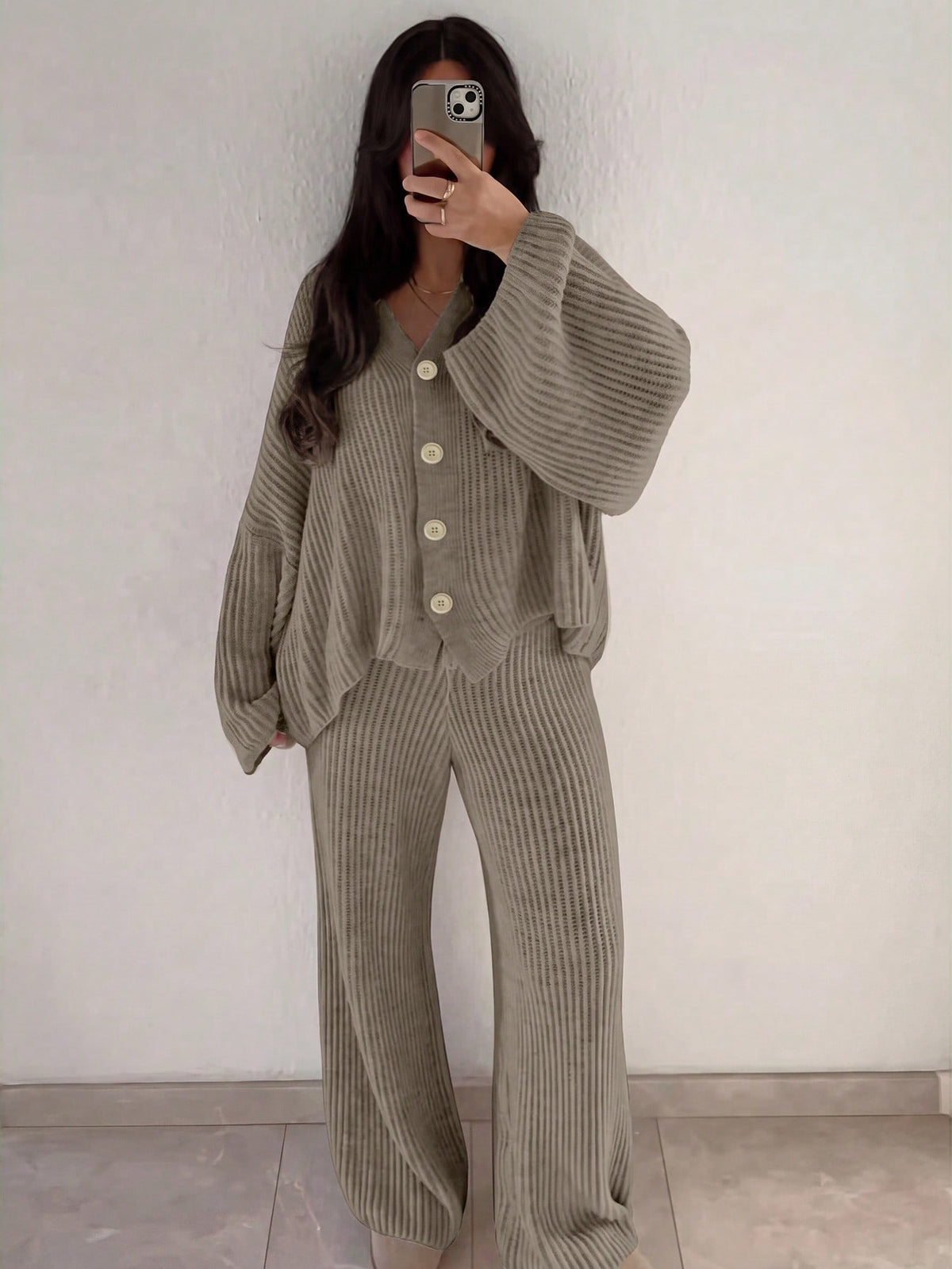 Adiel | Loose Knitted Sweater Set