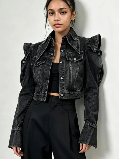 Ellia | Vintage Structured Denim Jacket