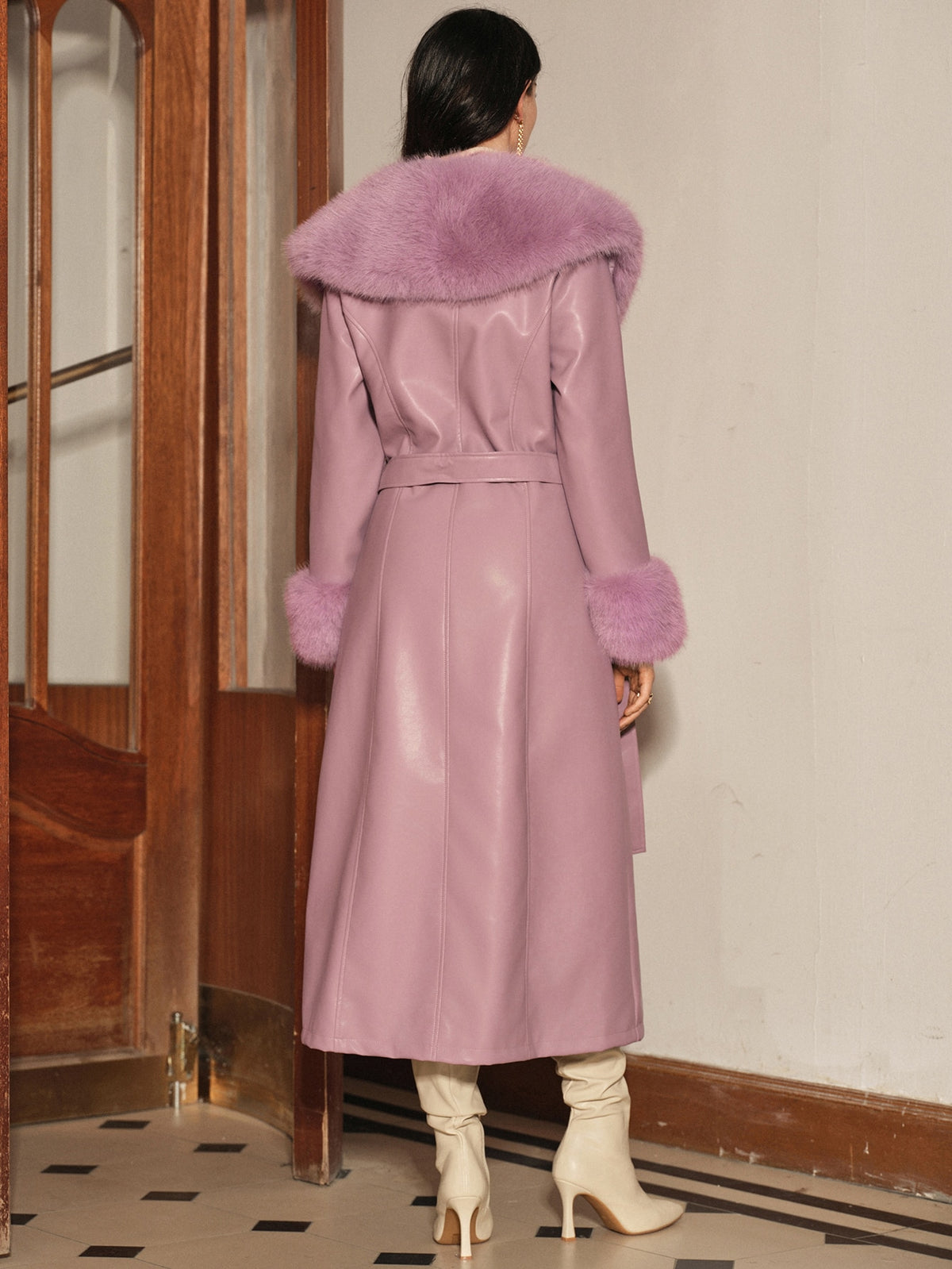 Anlyn | Double-Breasted Faux Fur Coat