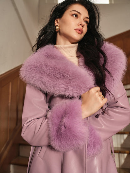 Anlyn | Double-Breasted Faux Fur Coat