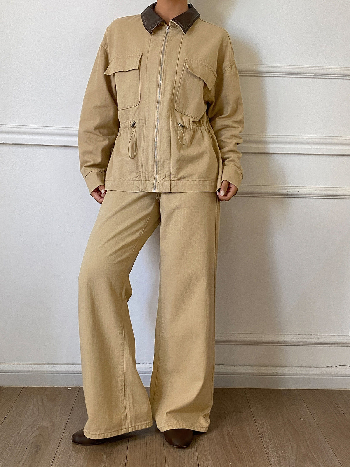 Odlyn | Oversized Denim Two-Piece Set