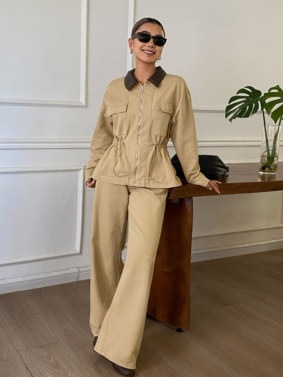 Odlyn | Oversized Denim Two-Piece Set