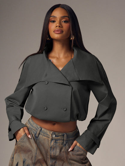 Tirzea | Double-Breasted Trench Coat