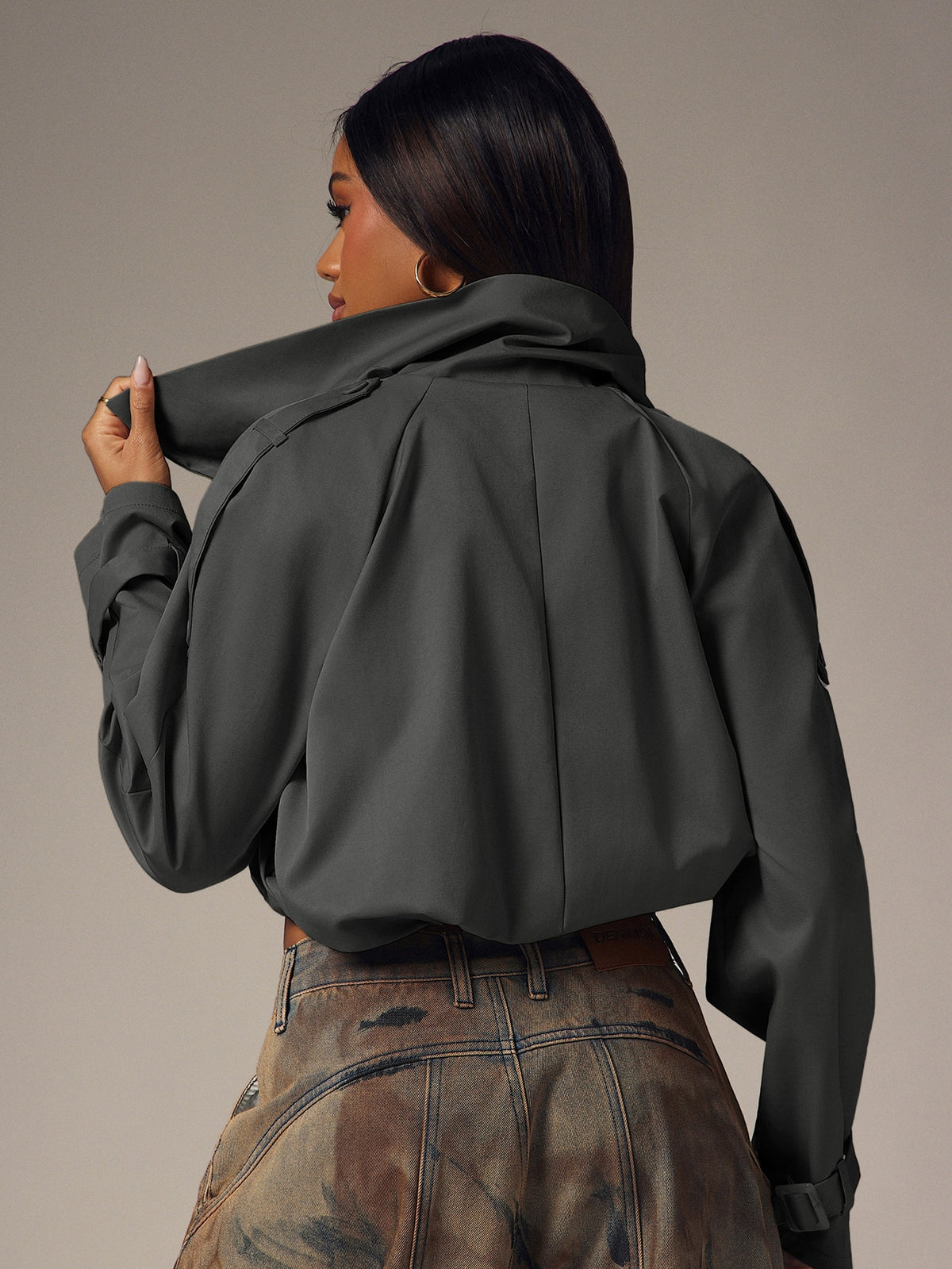 Tirzea | Double-Breasted Trench Coat