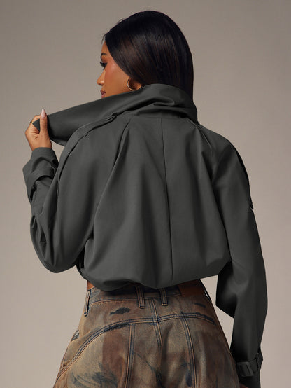 Tirzea | Double-Breasted Trench Coat