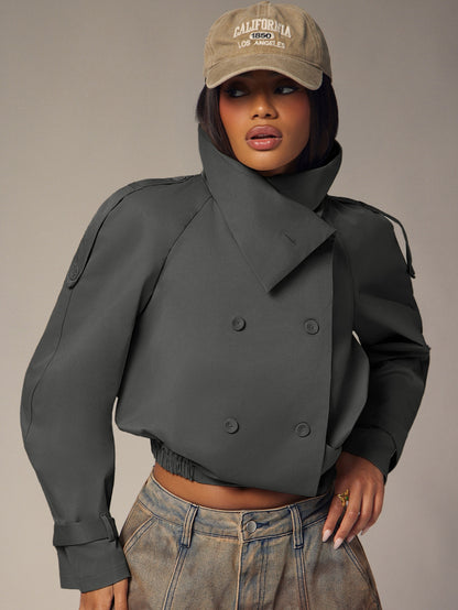 Tirzea | Double-Breasted Trench Coat