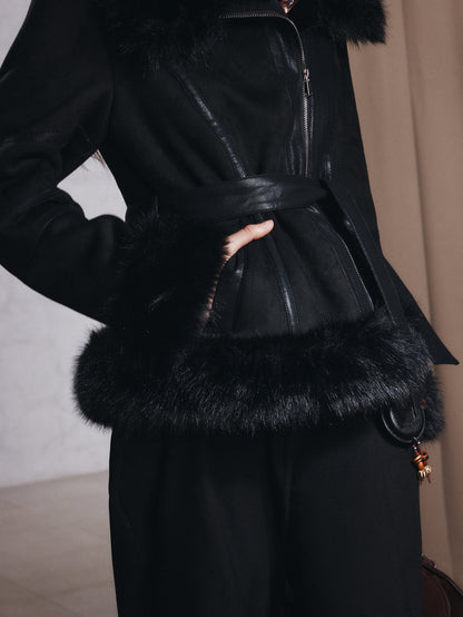 Odya | Faux Shearling Jacket with Fur Collar