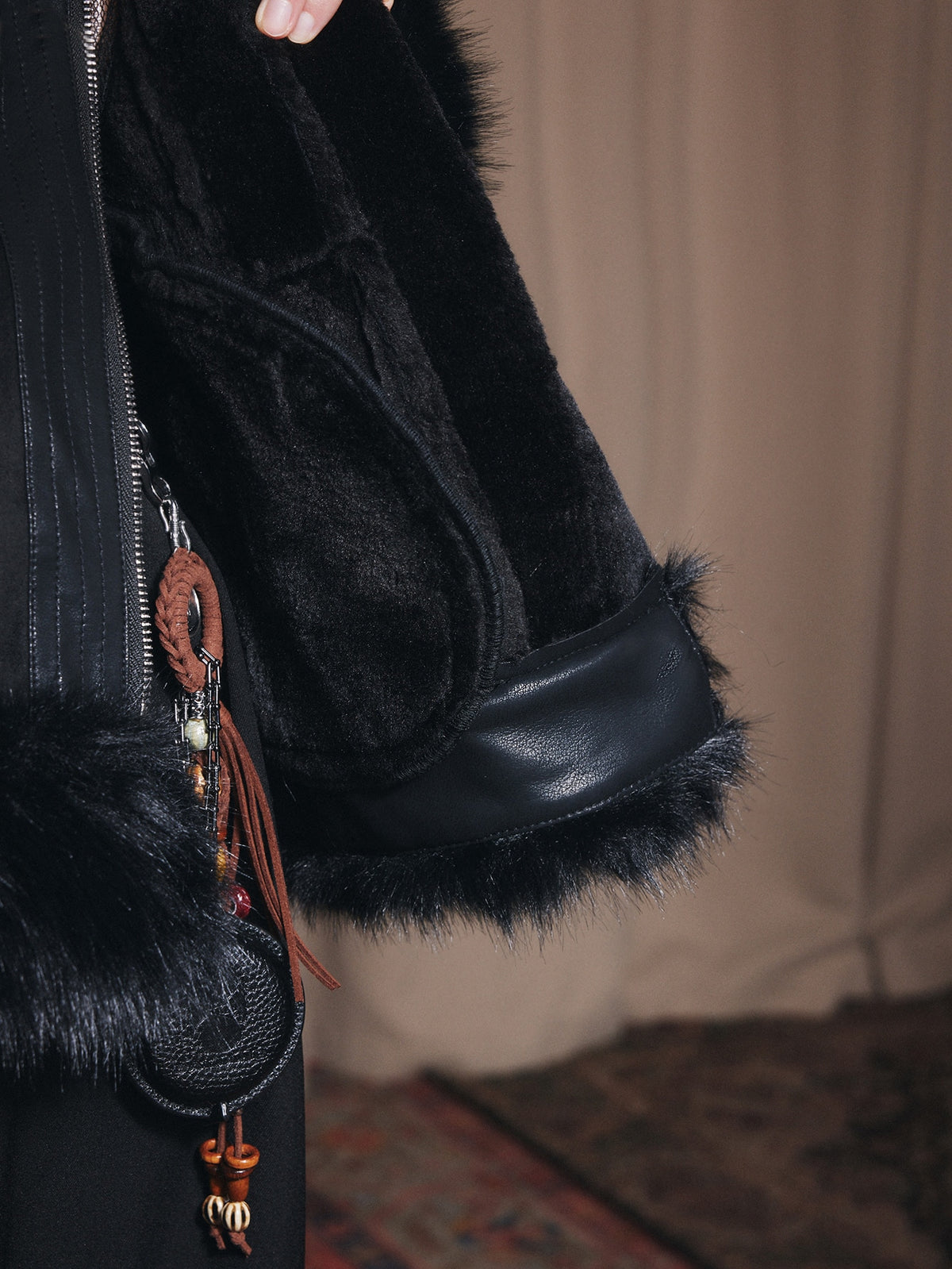 Odya | Faux Shearling Jacket with Fur Collar