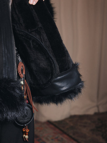 Odya | Faux Shearling Jacket with Fur Collar