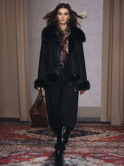 Odya | Faux Shearling Jacket with Fur Collar