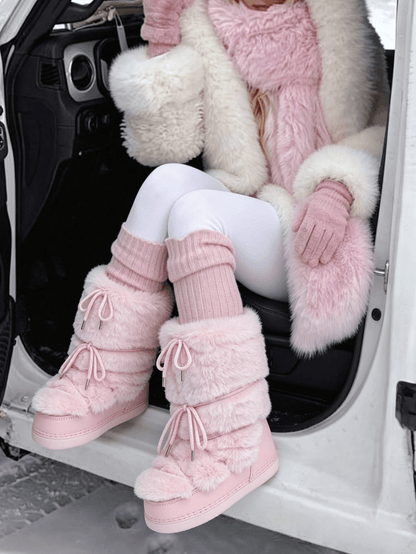 Prora | Faux Fur Lace-Up Snow Boot