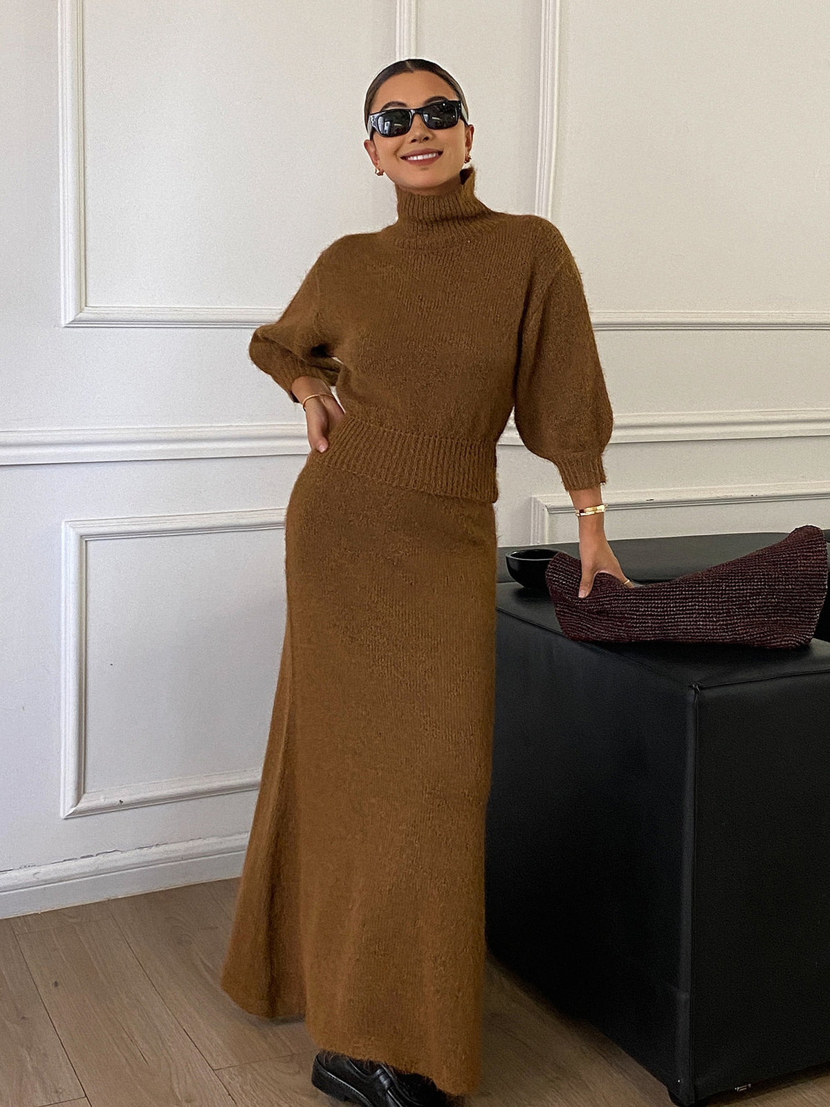 Sirea | Ribbed Knit Two-Piece Set