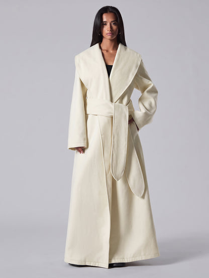 Hattea | Belted Shawl Collar Jacket