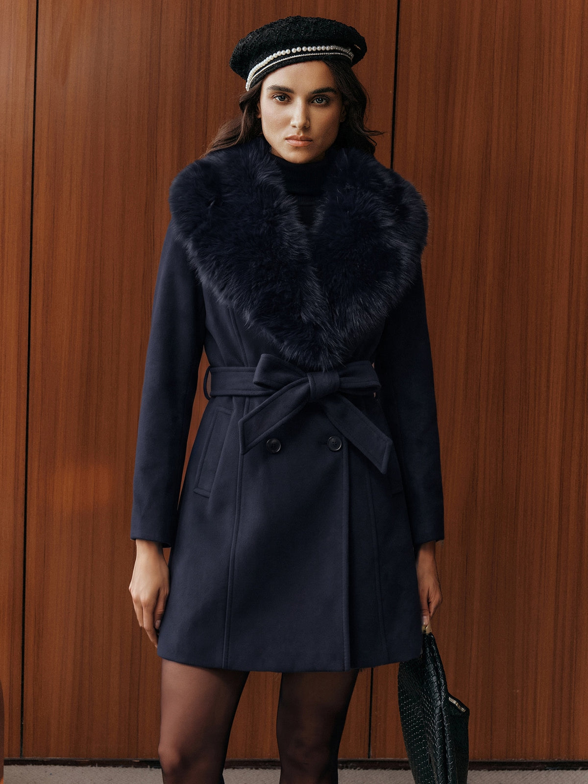 Vitea | Double-Breasted Waterfall Coat
