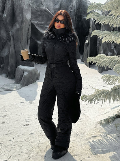 Halia | Fuzzy Hooded Jumpsuit