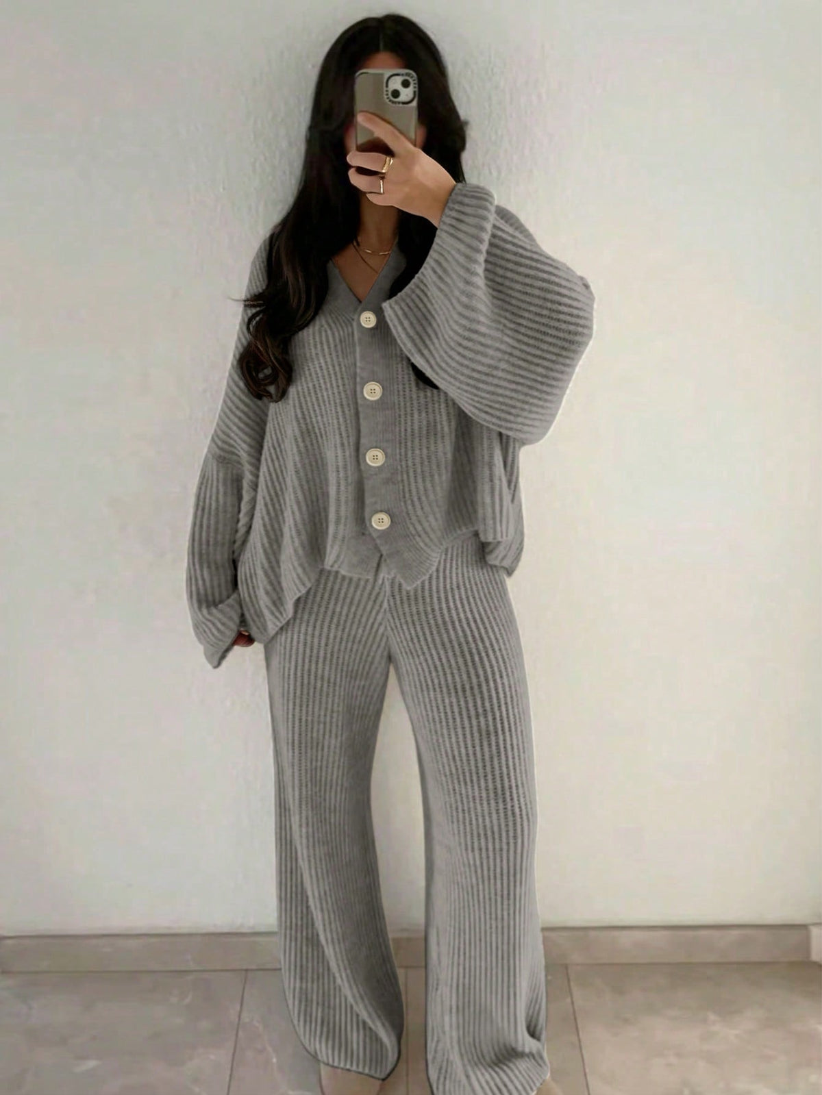 Adiel | Loose Knitted Sweater Set