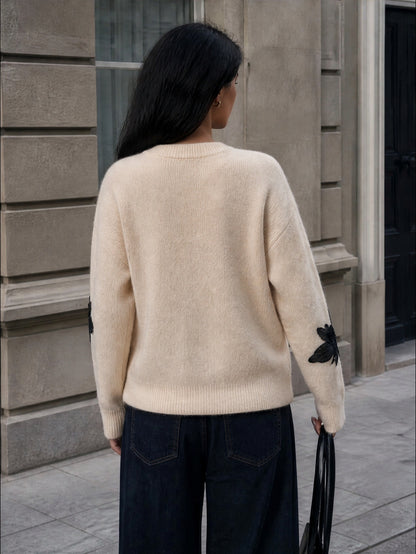 Nyxea | Drop-Shoulder Knit Sweater