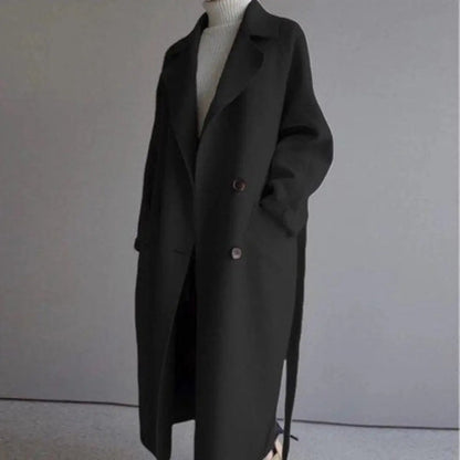 Etta | Chic Lightweight Wool Long Coat