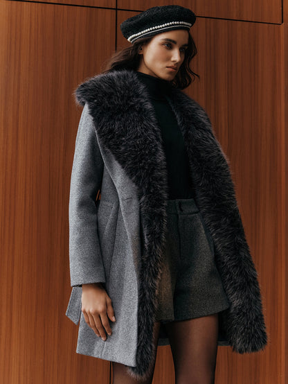 Vitea | Double-Breasted Waterfall Coat