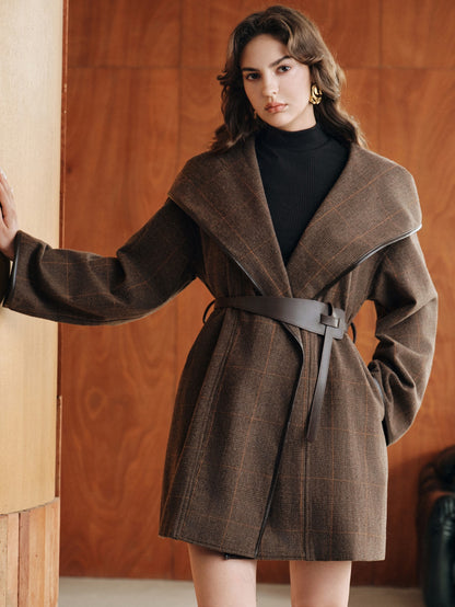 Merlea | Belted Waterfall Cape Jacket