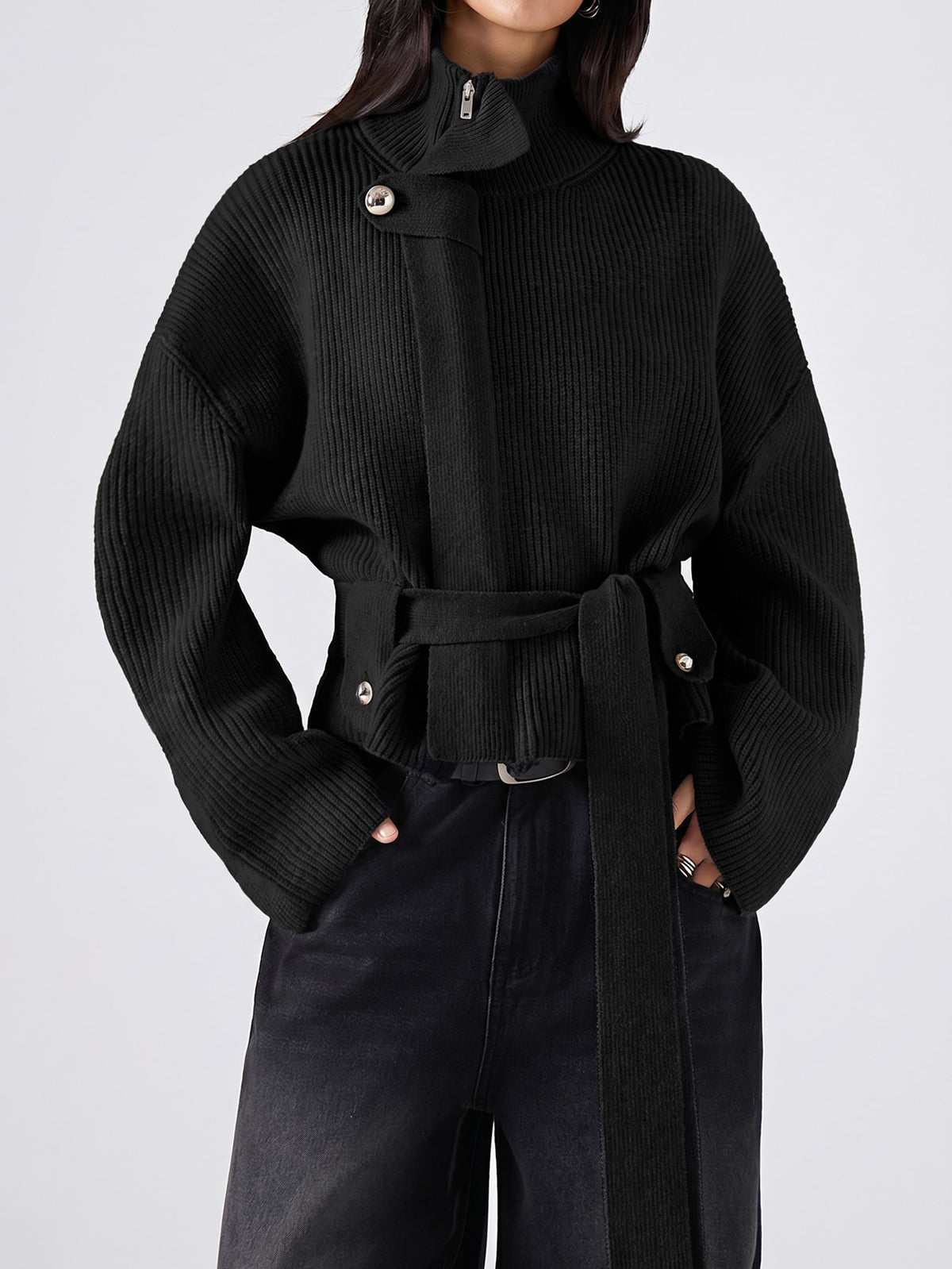 Inkea | Oversized Ribbed Cardigan
