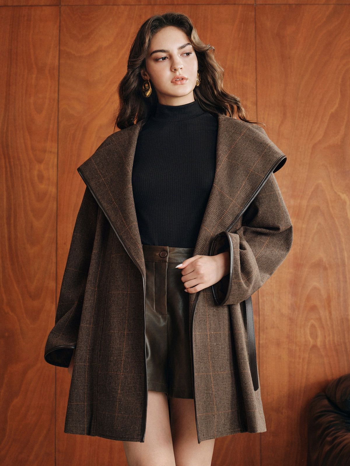 Merlea | Belted Waterfall Cape Jacket