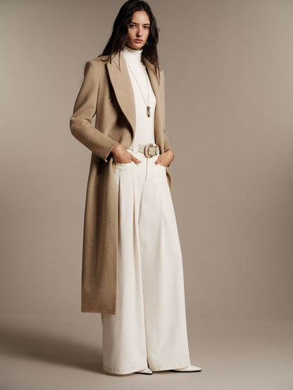 Isaba | Double-Breasted Wool Midi Coat