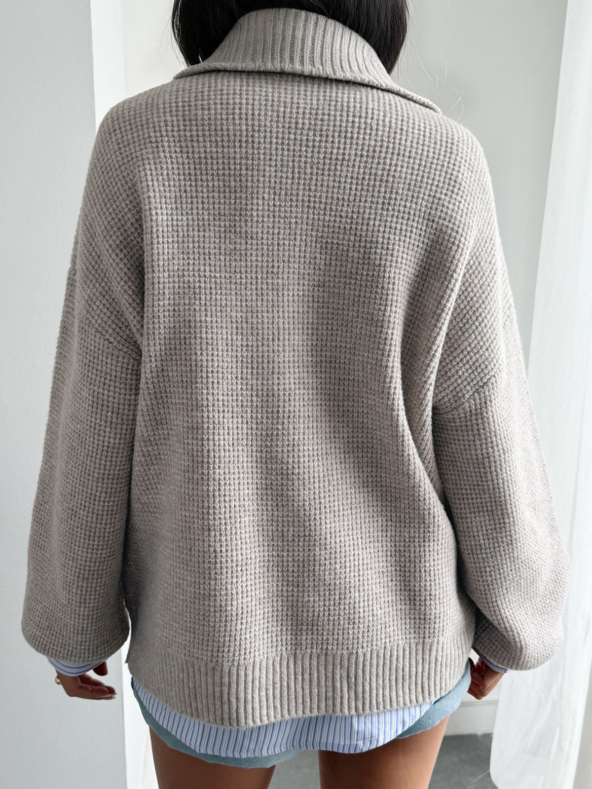 Nelina | High-Neck Loose Pullover Sweater