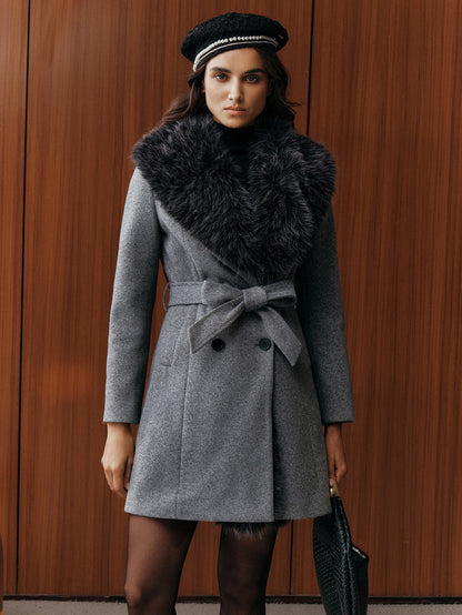 Vitea | Double-Breasted Waterfall Coat