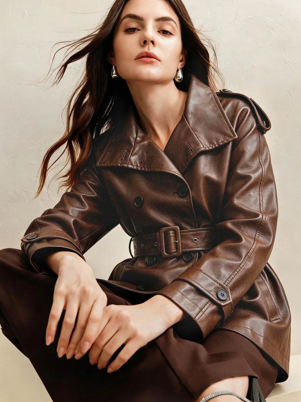 Orlis | Double Breasted Trench Coat