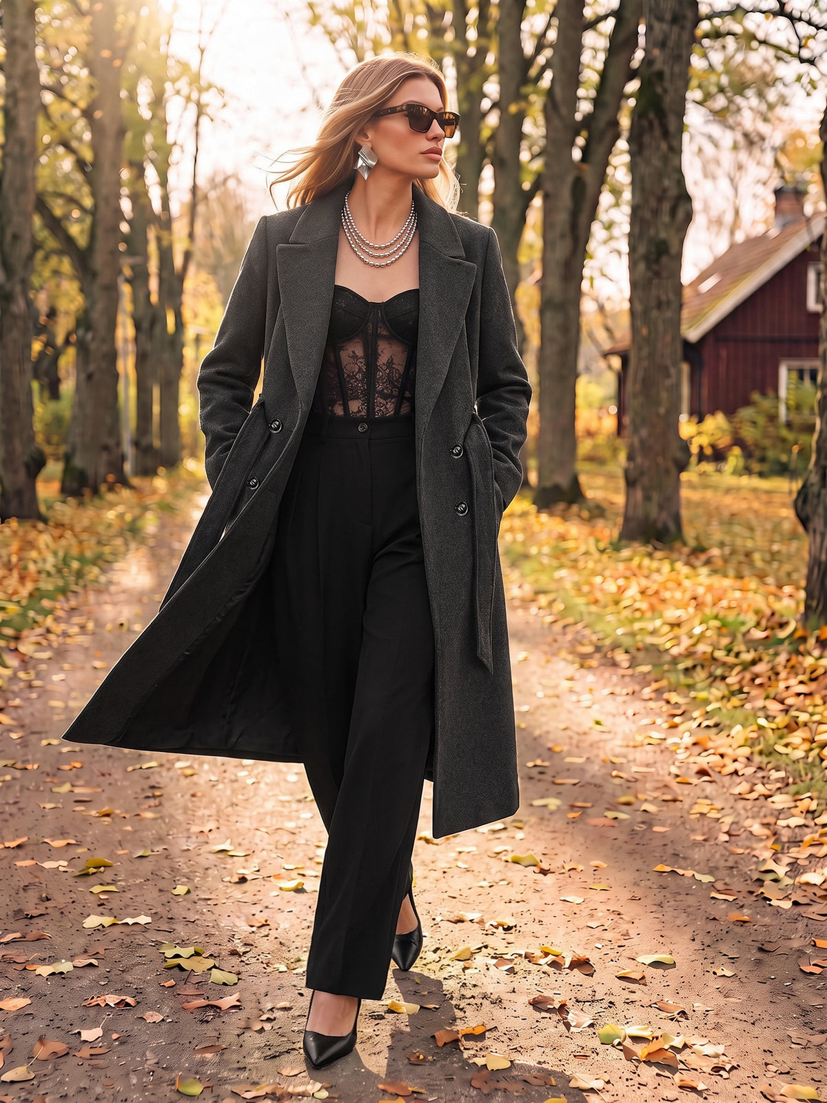 Aylia | Double-Breasted Belted Wool Coat