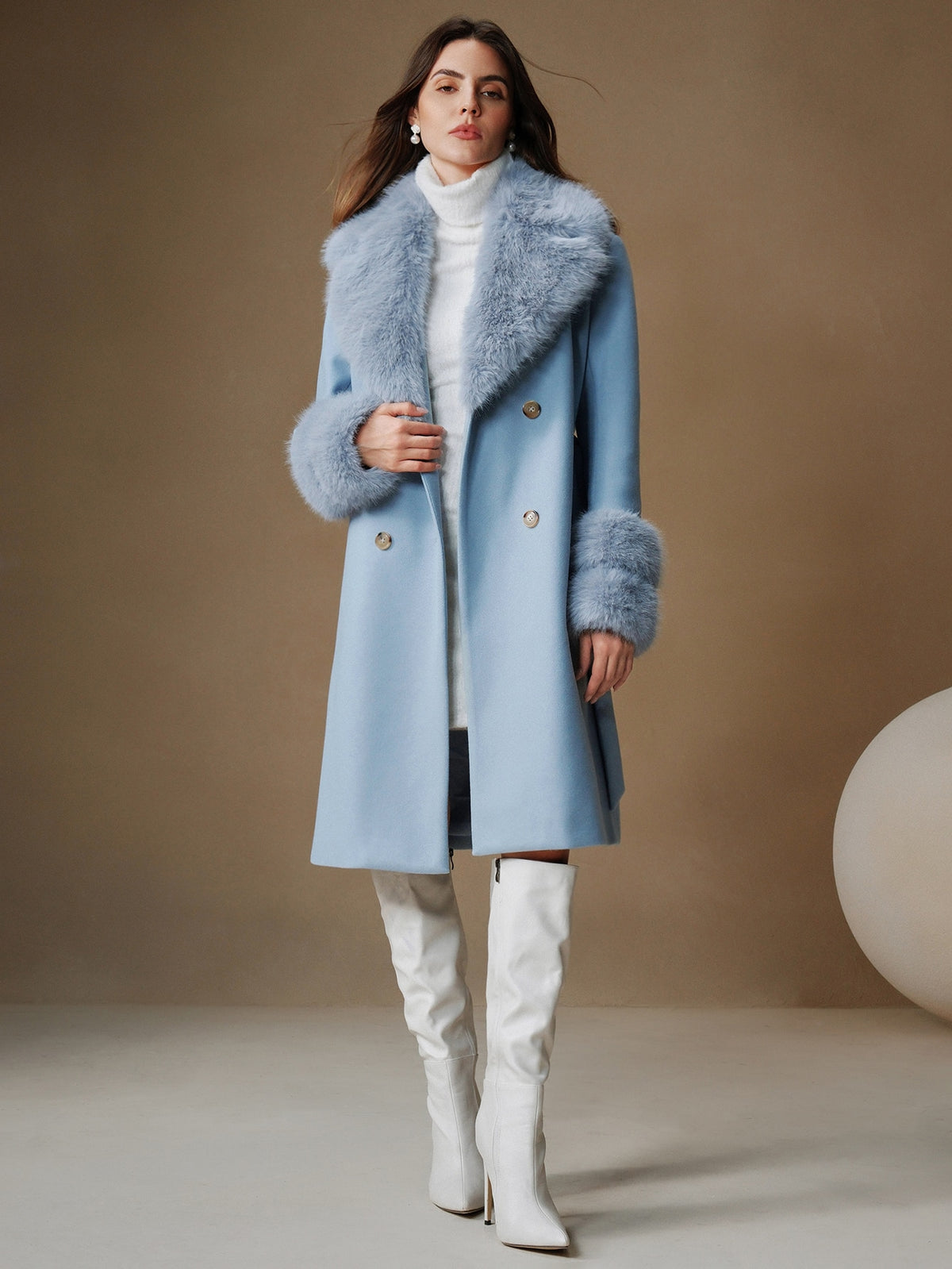 Allyn | Double-Breasted Midi Coat
