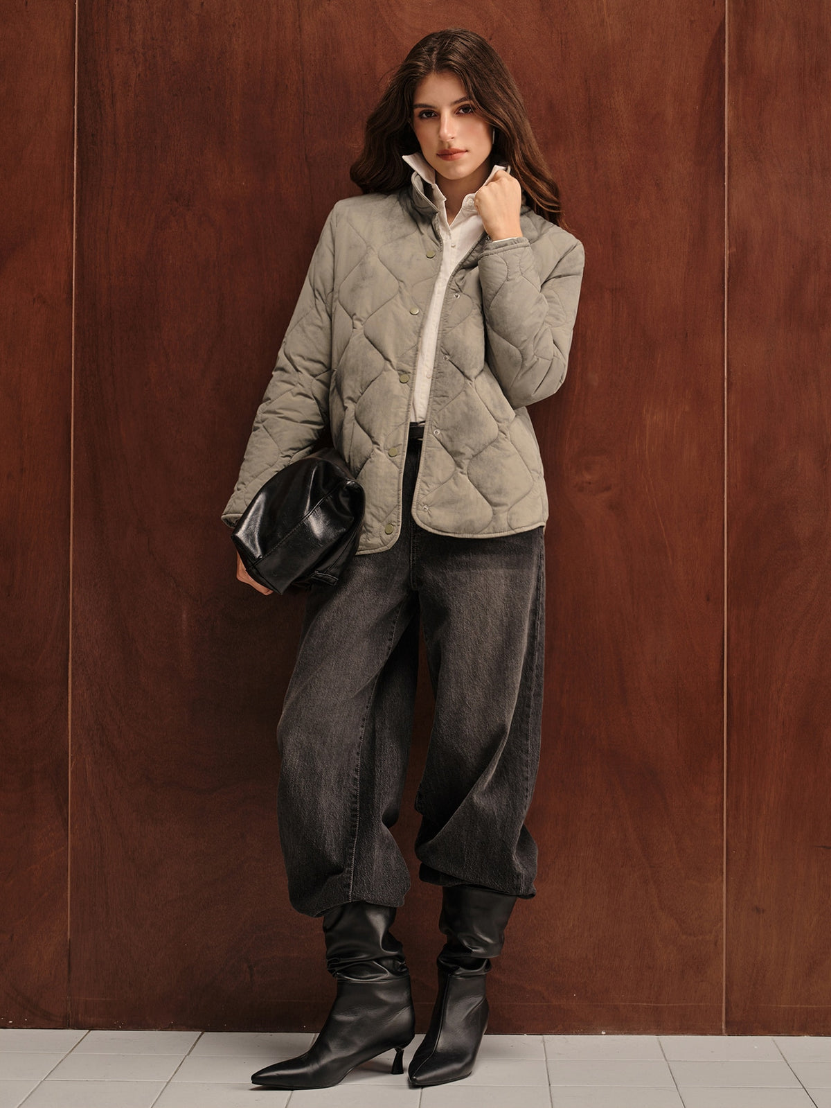 Esmya | Vintage Quilted Diamond Jacket