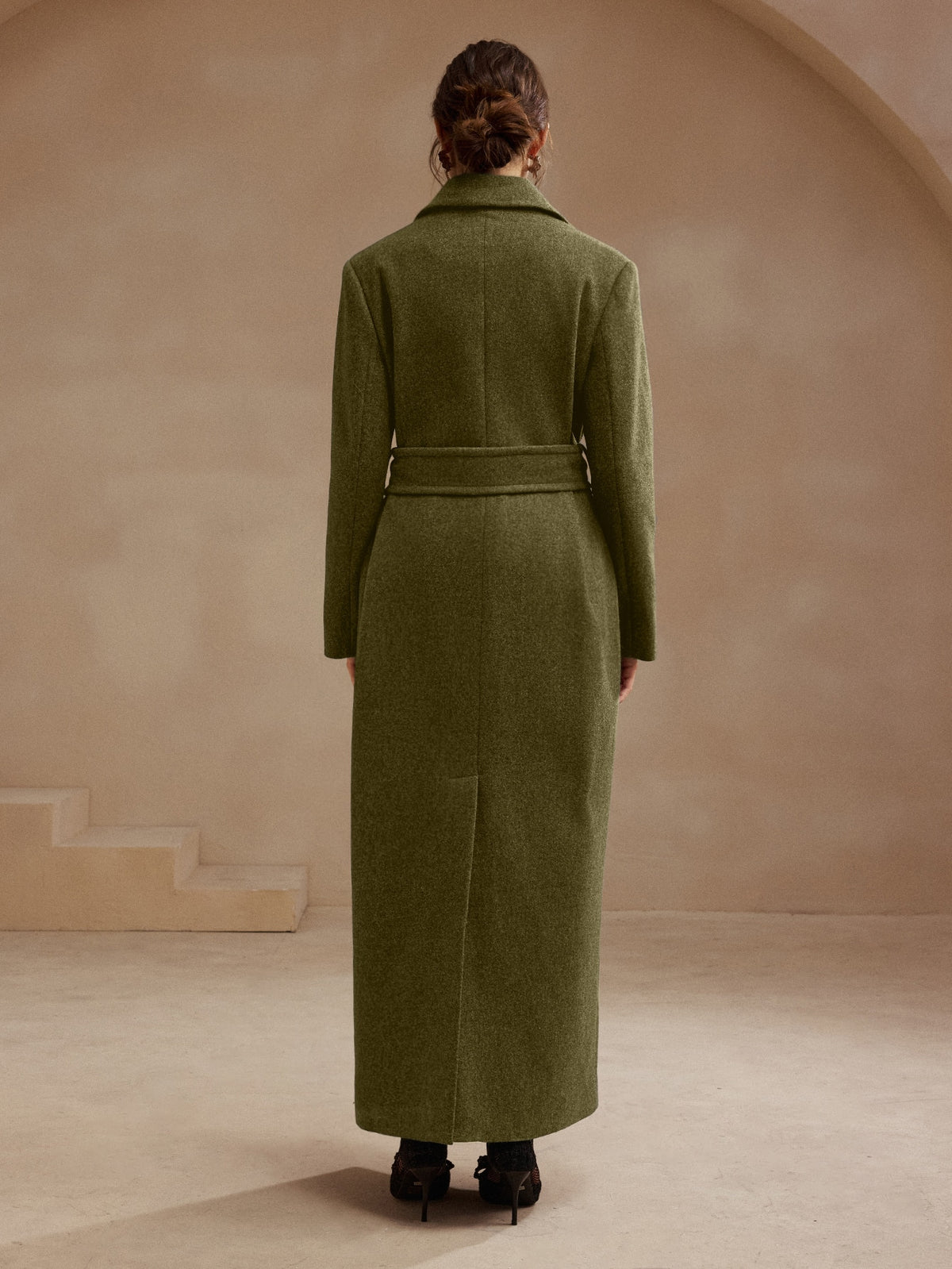 Aylia | Double-Breasted Belted Wool Coat