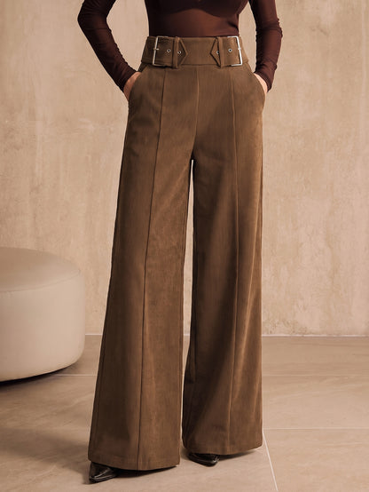 Anka | High-Waist Corduroy Wide-Leg Pants