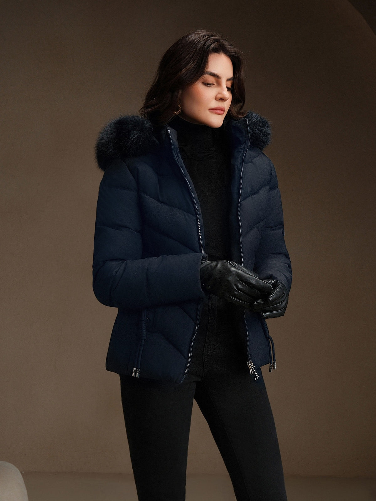 Ivise | Hooded Short Puffer Coat