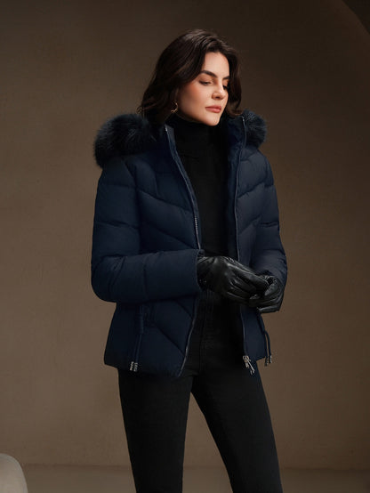 Ivise | Hooded Short Puffer Coat