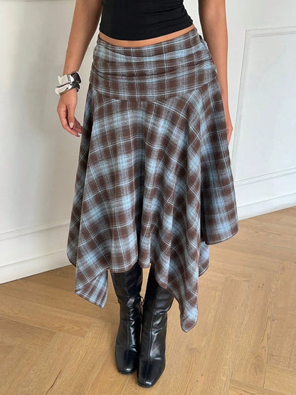 Noemia | Asymmetric Polka Dot Midi Skirt
