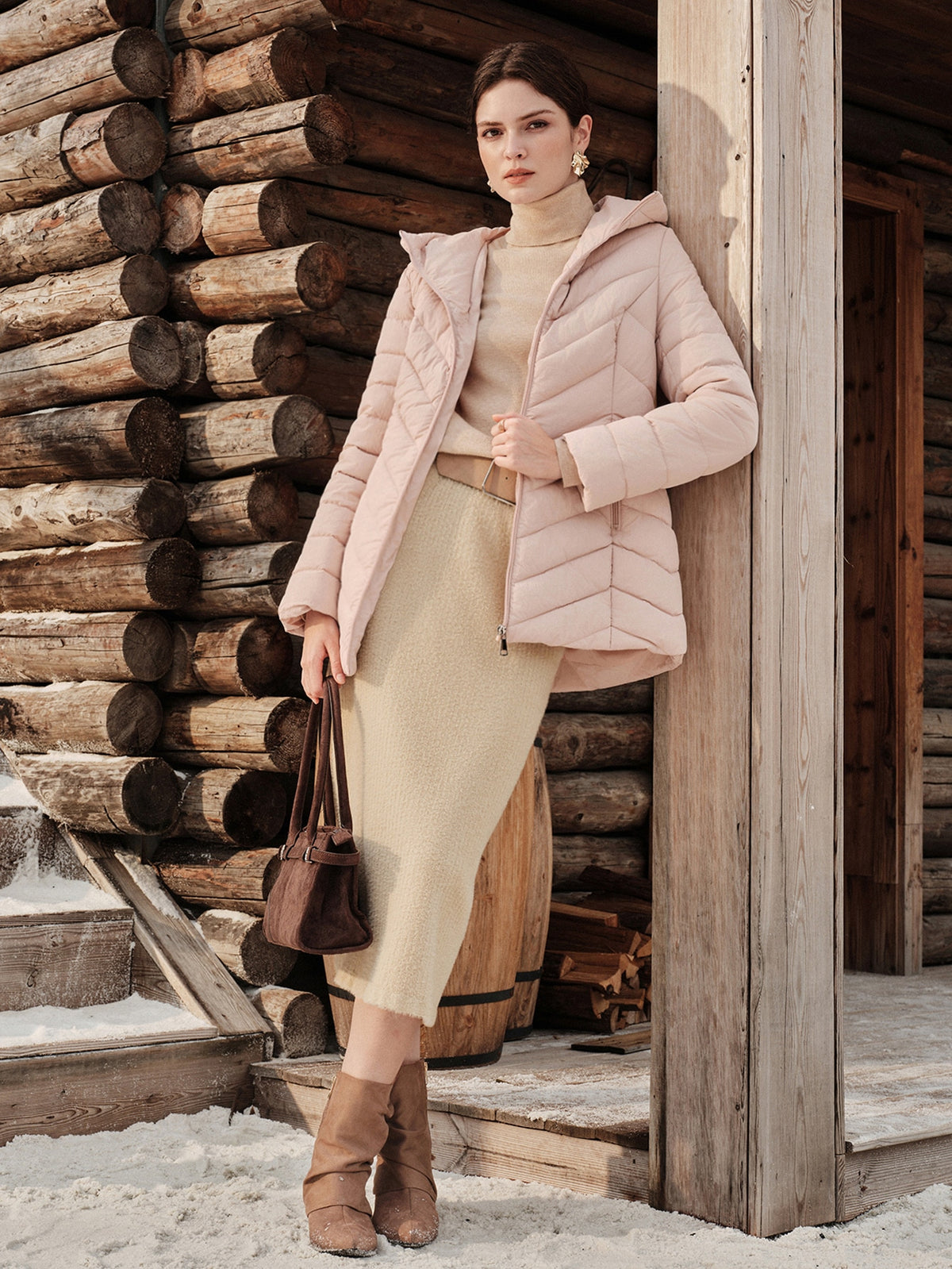 Isya | Hooded Quilted Padded Coat