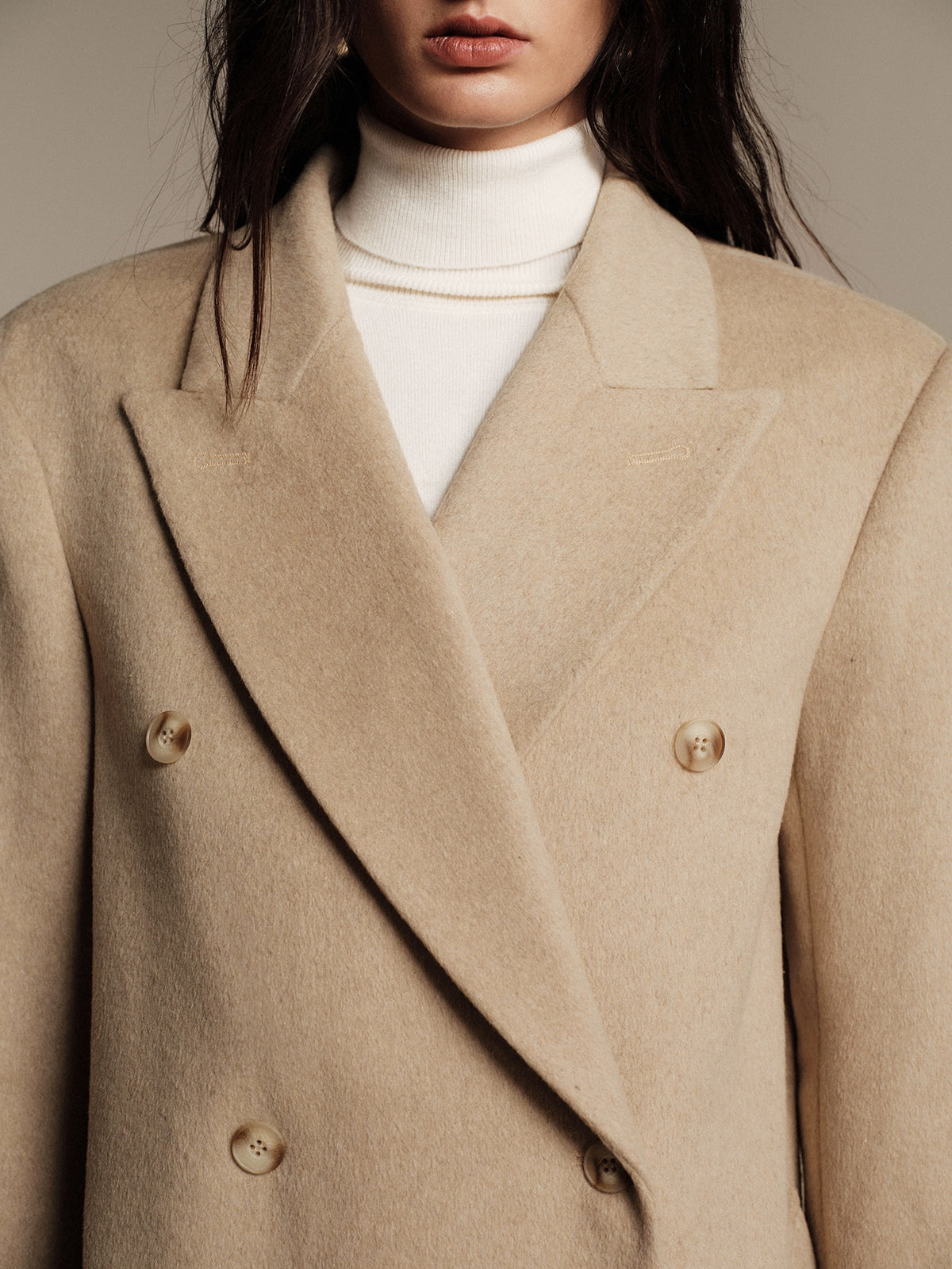 Isaba | Double-Breasted Wool Midi Coat