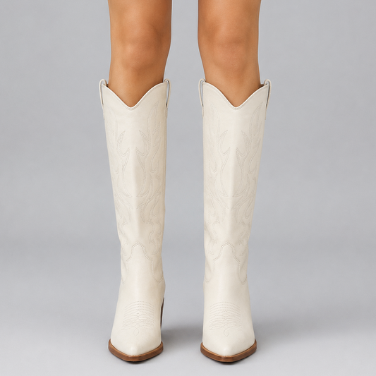 Celeste Ivory Women’s Cowgirl Boots