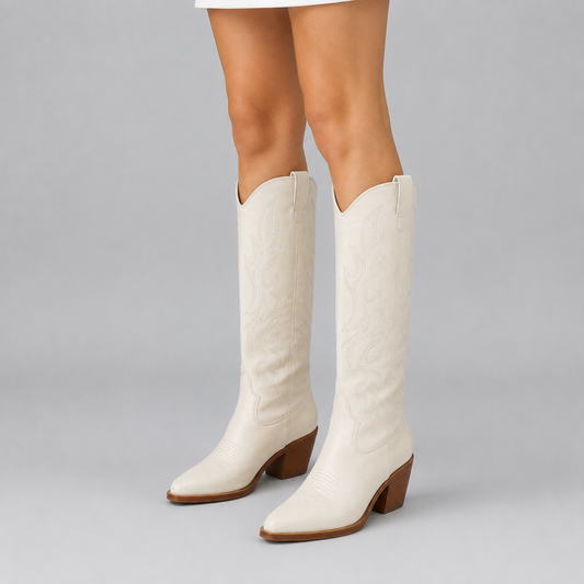 Celeste Ivory Women’s Cowgirl Boots