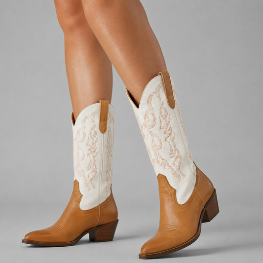 Sienna Vale Two-Tone Women’s Cowgirl Boots