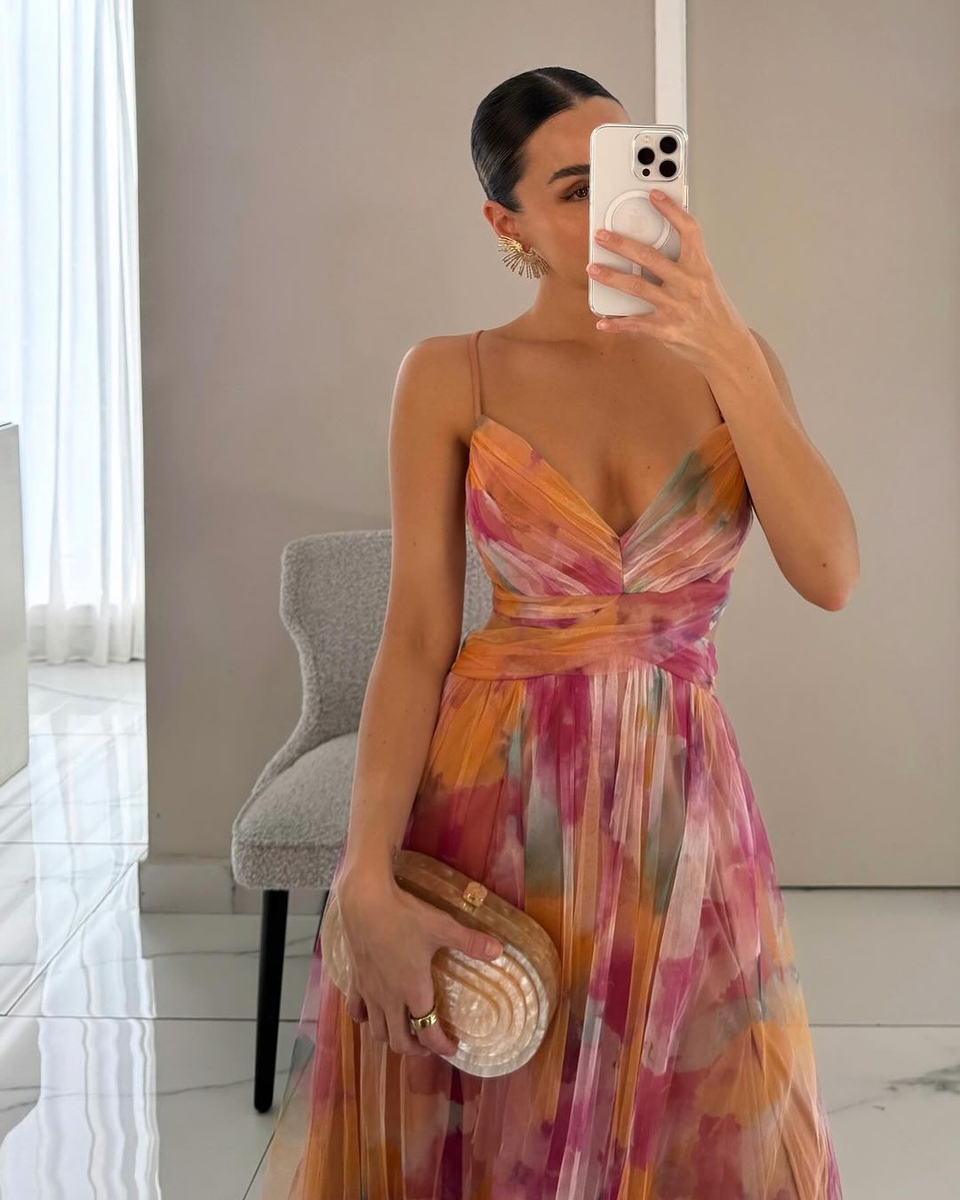 Ludovica | Floral V-Neck Maxi Dress