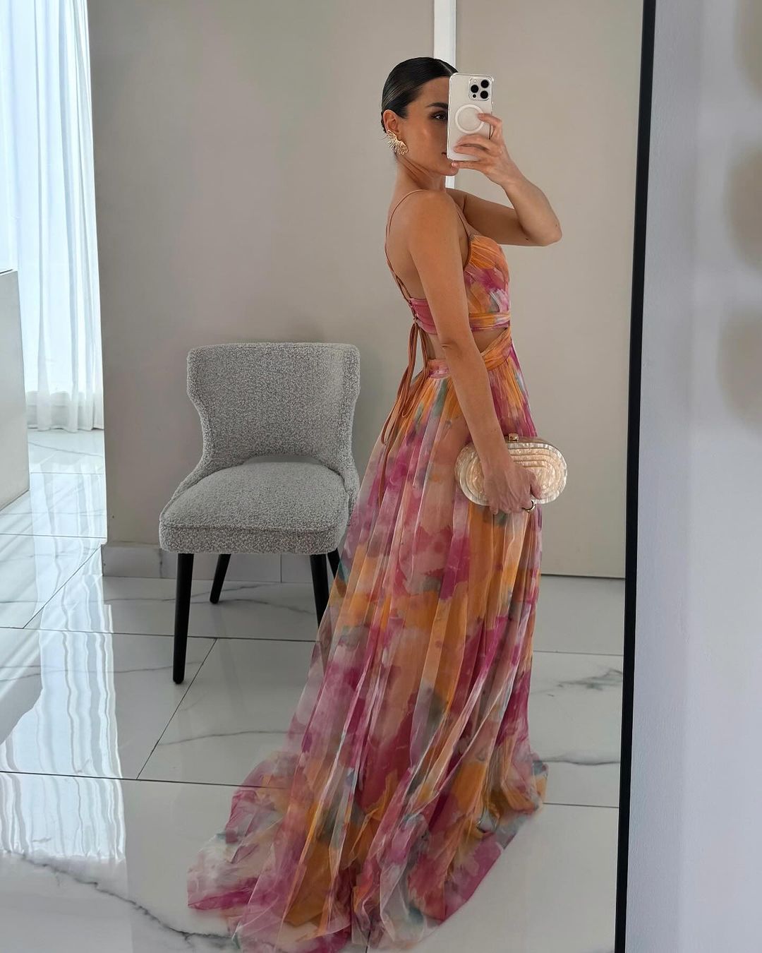 Ludovica | Floral V-Neck Maxi Dress